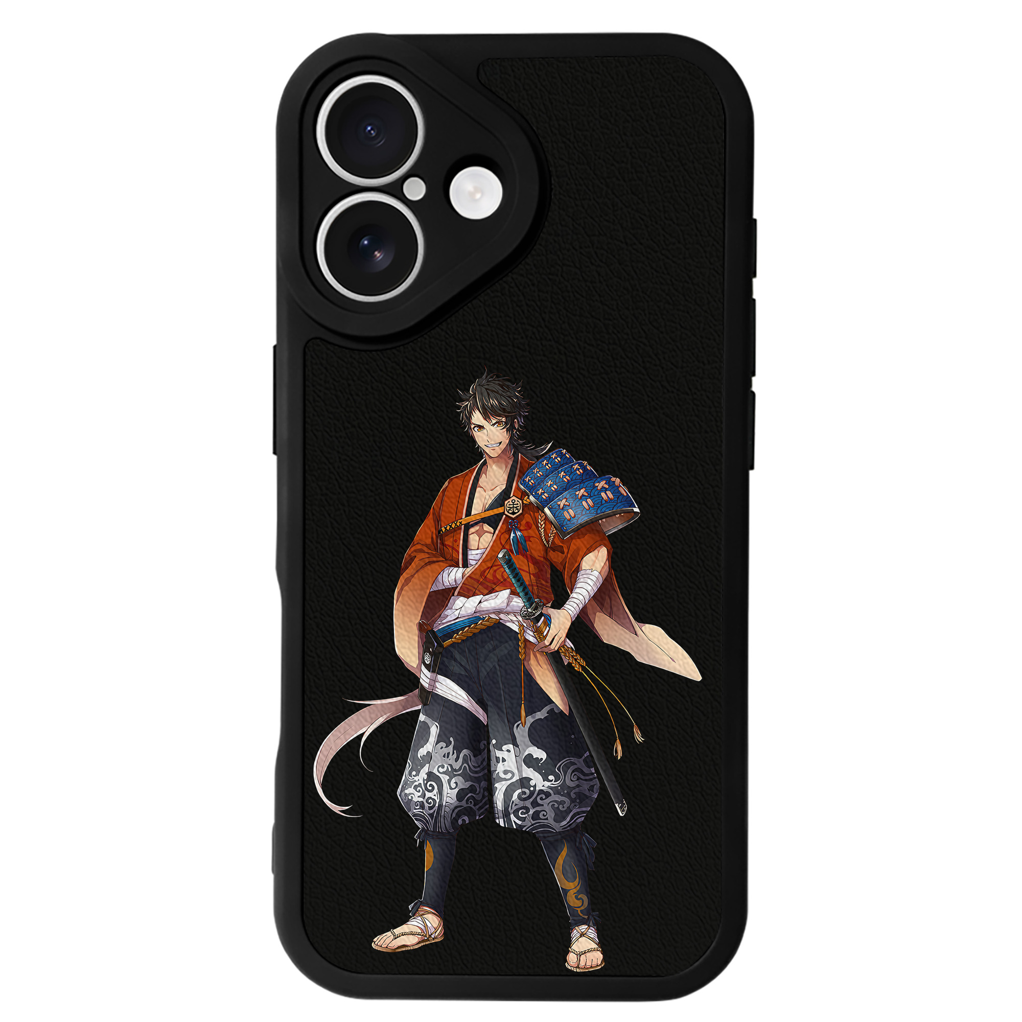 （画像用） 刀剣乱舞 Touken Ranbu 【iPhone 16シリーズ対応】シリコンスマホケース（レザー調） 材質：シリコン
